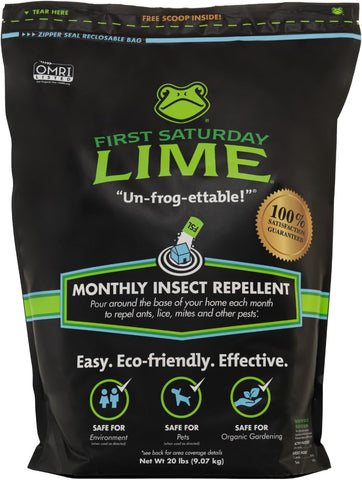 First Saturday Lime Insect Deterrent 20LB | Natural Repellent for Outdoors