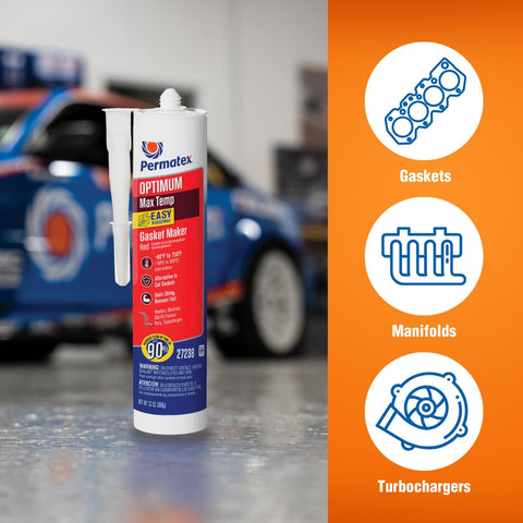 Permatex Optimum Red High Temperature Gasket Maker 13 oz