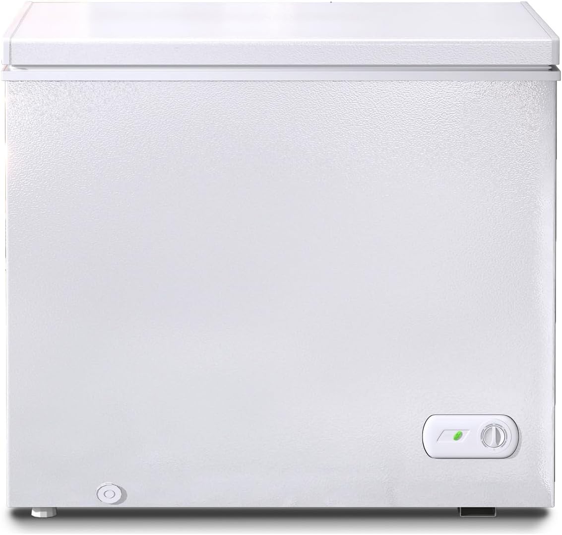 10.0 Cu Ft Deep Freezer, Energy Saving Chest Freezer - White