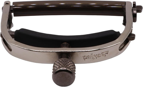 Paige 6-String Guitar Capo – Nickel, Proudly Made in the USA – Adjustable Tension, Ultra-Thin Design – Fits Standard Acoustic Guitars