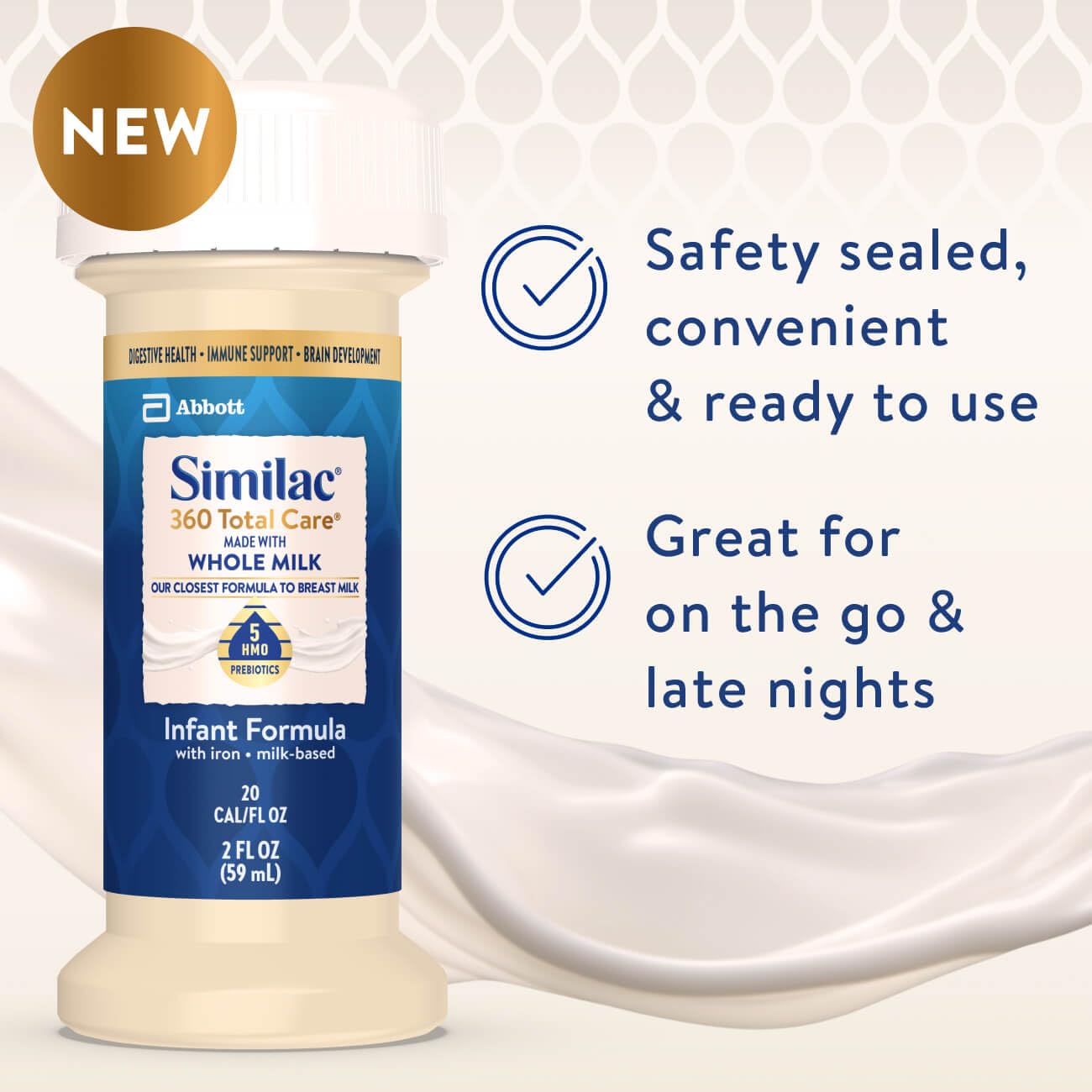 Similac 360 Total Care Made With Whole Milk, Ready-to-Feed Baby Formula