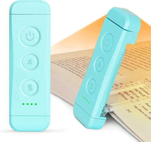 Glocusent USB Rechargeable Book Light, Portable Clip-on LED Reading Light
