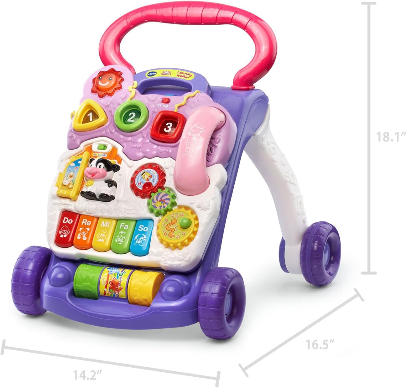 VTech Sit-to-Stand Learning Walker (Frustration Free Packaging), Lavender