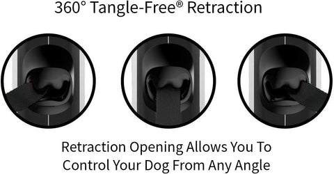 TUG Original Retractable Dog Leash, 16 ft (Medium, White)