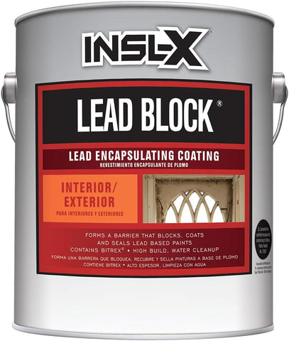 INSL-X Lead Block, Lead Encapsulating Paint, Eggshell, White, 1 Gallon