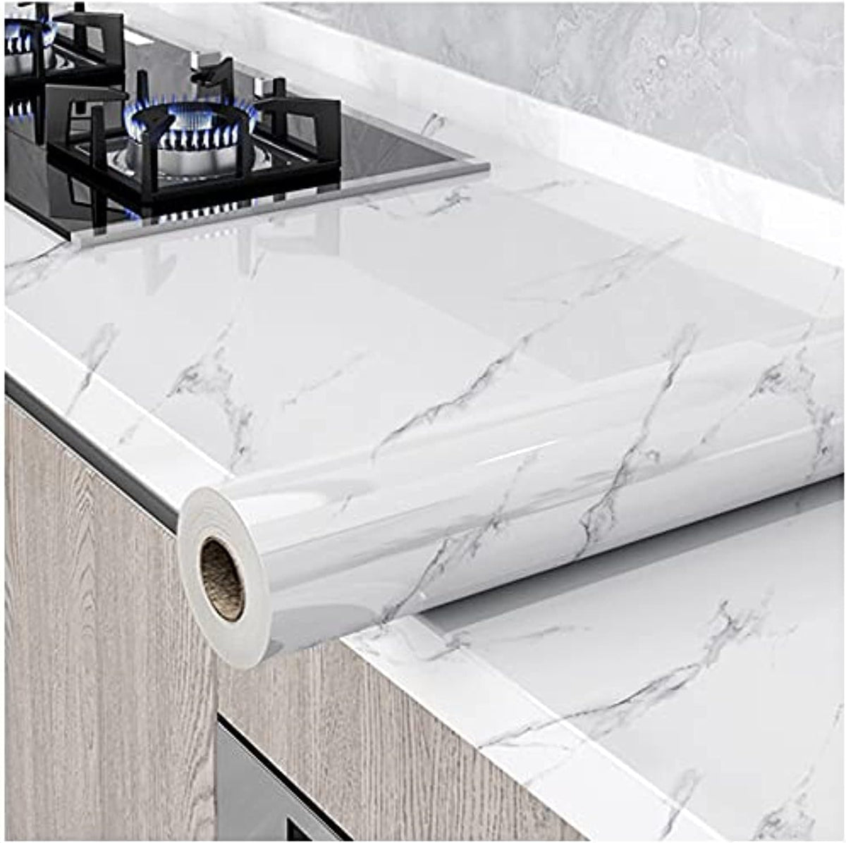 Marble Contact Paper White Peel and Stick Wallpaper 15.8"×118"