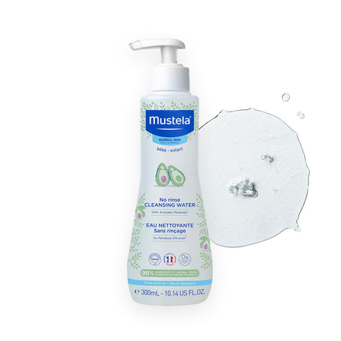 Mustela No-Rinse Micellar Cleansing Water for Babies - Made with Natural Avocado Perseose & Aloe Vera - Safely Cleans Baby's Face, Hands & Diaper Area - 1 or 2-Pack - Various Sizes