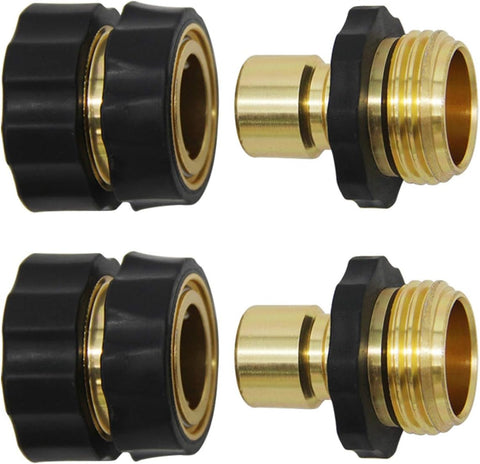 Twinkle Star 3/4 Inch Garden Hose Fitting Quick Connector, 2 Sets