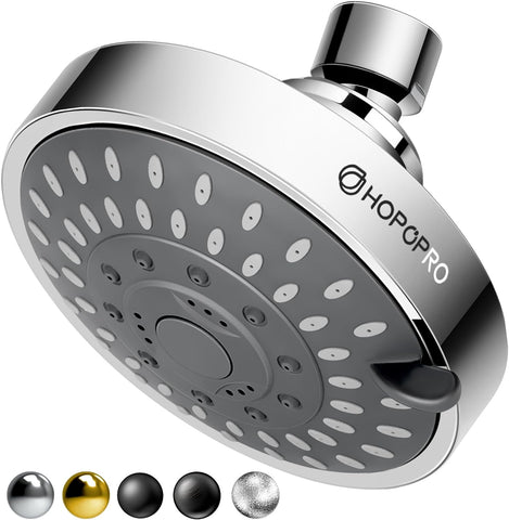 High Pressure Shower Head, HOPOPRO 5-Mode Fixed Showerhead, NBC Recommended