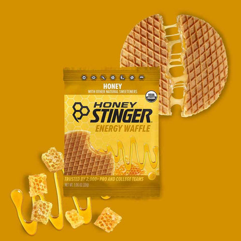 Honey Stinger Organic Honey Waffle, Energy Stroopwafel for Exercise, Endurance and Performance, Sports Nutrition for Home & Gym, Pre & During Workout, 25.44 Ounces (Pack of 24)