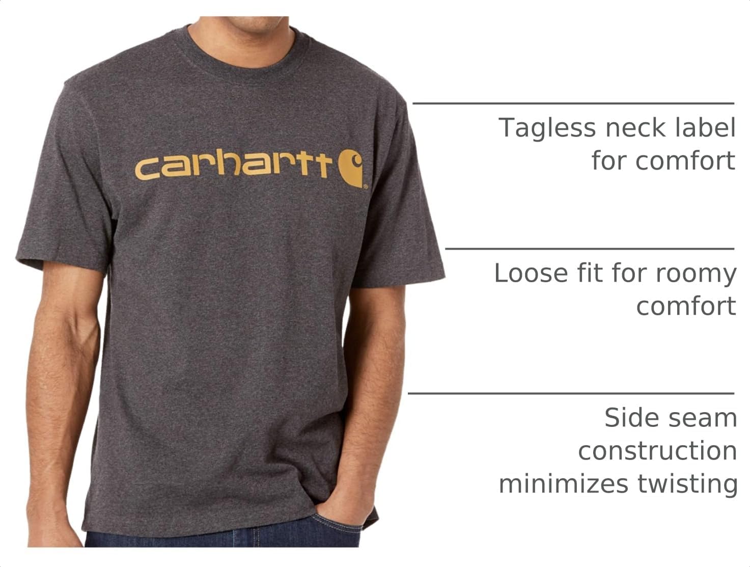Carhartt Men's Dearborn Loose Logo T-Shirt