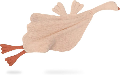 lulumoon Muslin Baby Security Blanket: Soft Goose Lovey for Self-Soothe