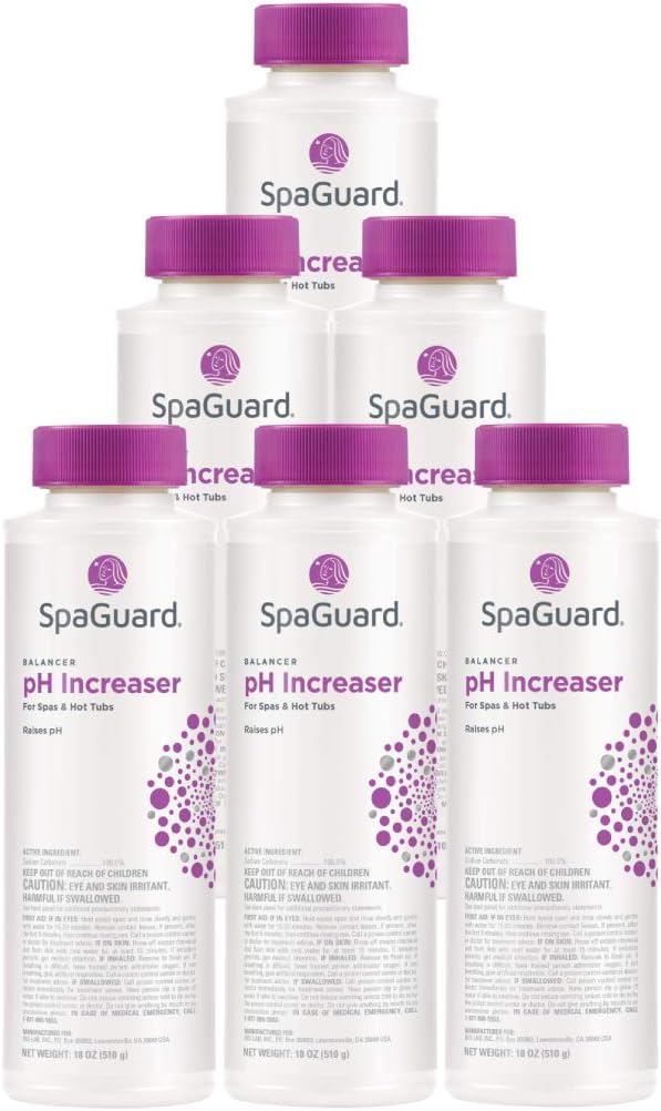 SpaGuard pH Increaser, 18 oz, Pack of 3, pH Raiser for Spas & Hot Tubs, Protects Equipment from Corrosion, Balances Water