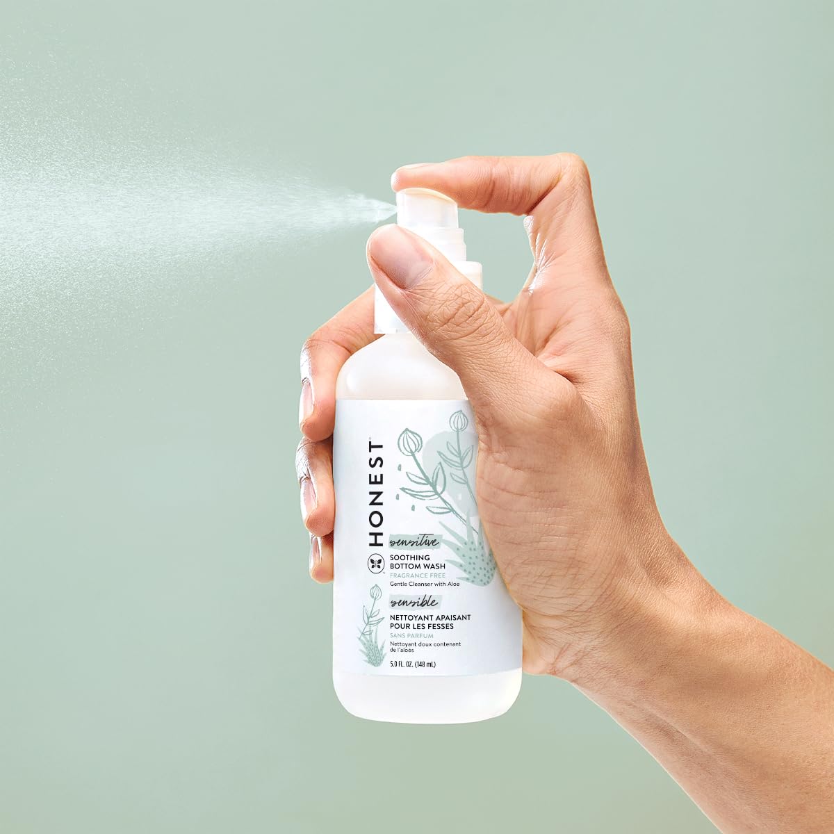 The Honest Company Soothing Baby Bottom Wash, Naturally Derived, 5 fl oz