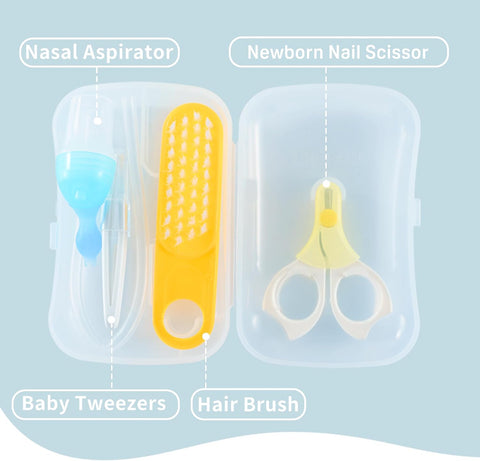 Pigeon 4-in-1 Baby Grooming Kit with Storage Case, Safe Baby Care Products