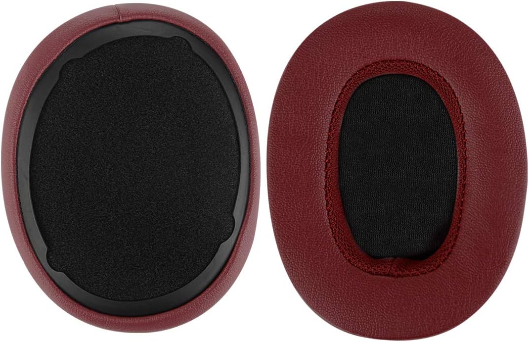 Geekria Replacement Ear Pads for Skullcandy Crusher Wireless/Crusher EVO/Crusher ANC, Hesh 3/ Hesh EVO/Hesh ANC, Venue ANC Headphones, Repair Parts with Video Guide (Deep Red)