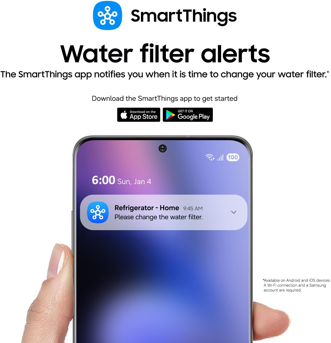 Samsung HAF-CIN-2P/EXP Genuine Refrigerator Water Filter, Reduces 99% of Harmful Contaminants for Clean, Clear Drinking Water, 6-Month Life, Easy Install, Pack of 2