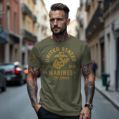 7.62 Design USMC 250th Birthday T-Shirt