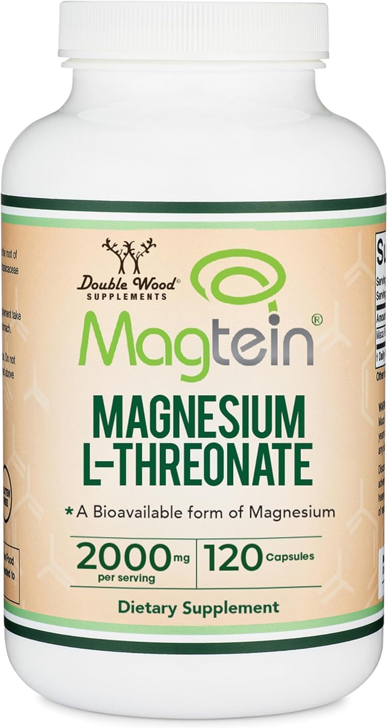 Magnesium L-Threonate 2,000mg Per Serving Magtein, Sleep Support, 120 Caps