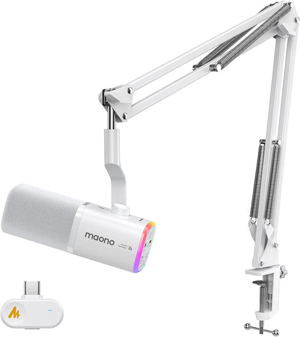 MAONO PD100W Wireless Dynamic Gaming Microphone for PC with USB-C Receiver