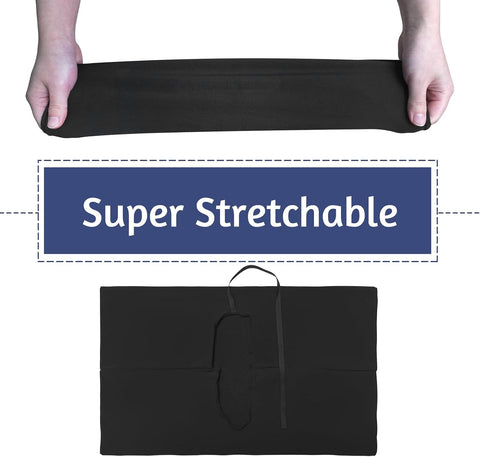 KICNIC Black Book Covers Jumbo, 3 Pack, 9x11 Inch Stretchable Book Sox