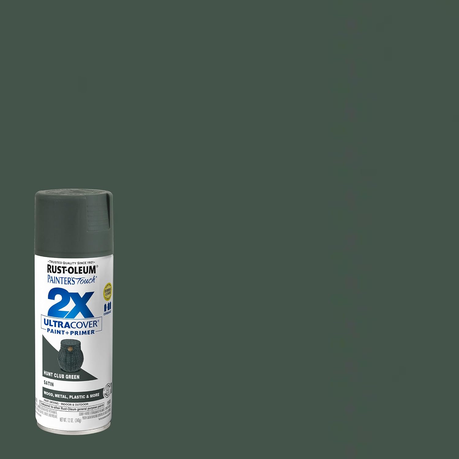 Rust-Oleum Painter's Touch 2X Ultra Cover Spray Paint, Hunt Club Green