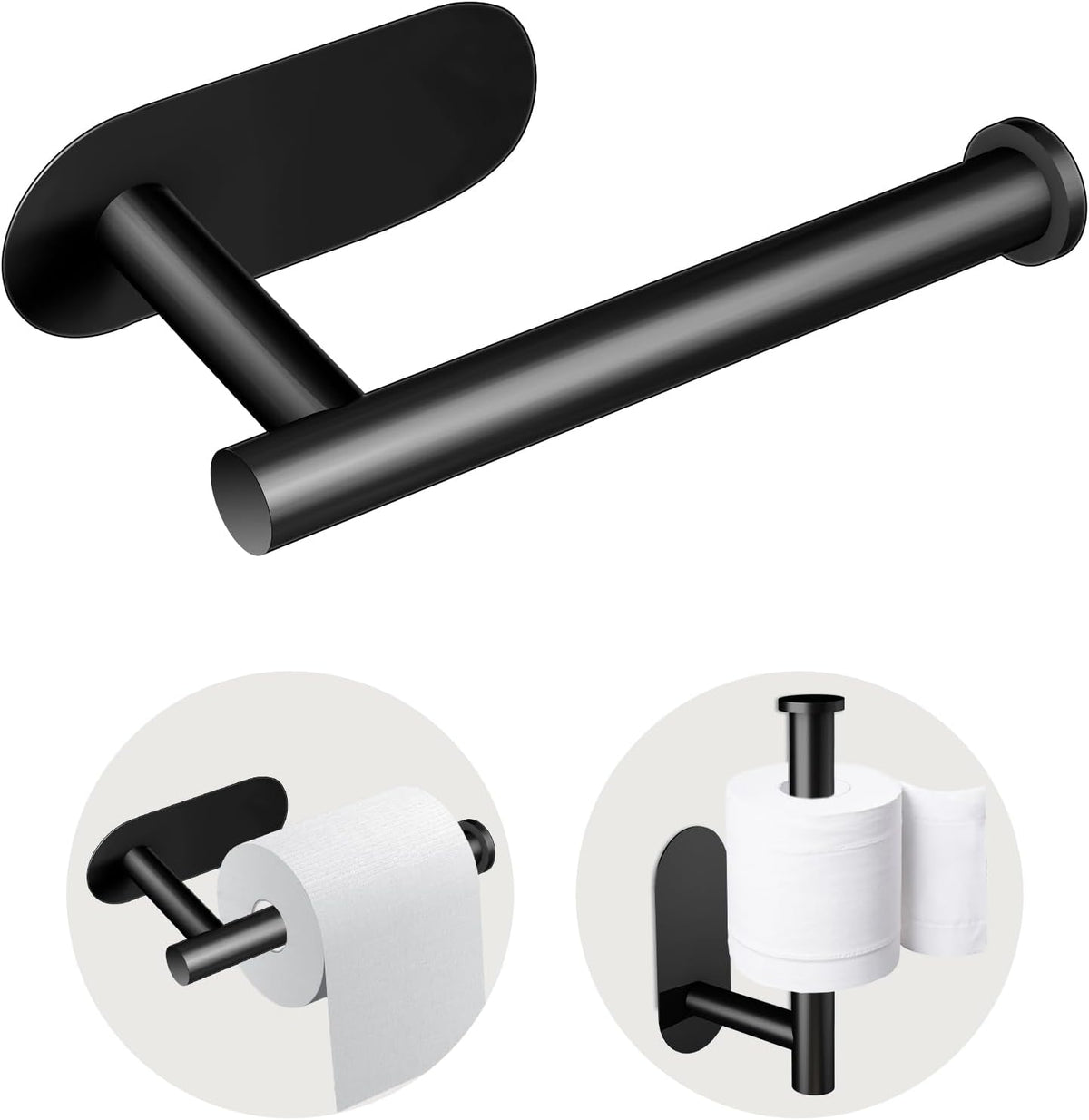 Toilet Paper Holder, Self Adhesive Toilet Paper Holder Wall Mount