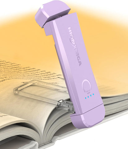 HIONXMGA Book Light,Rechargeable Reading Light for Books in Bed at Night