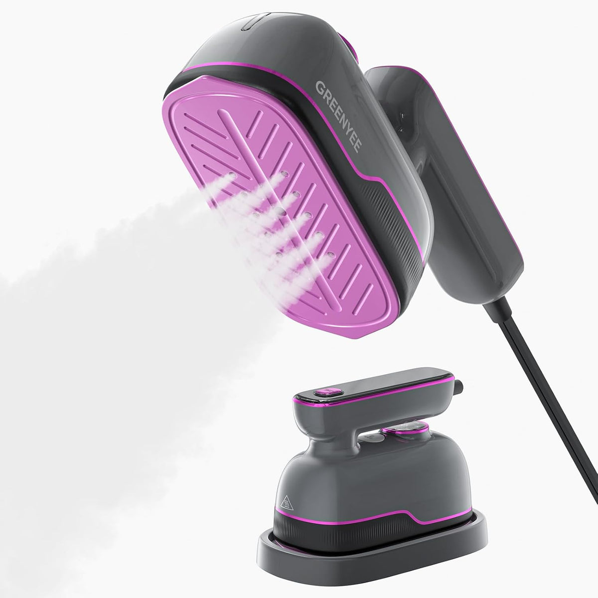 Travel Steamer Iron for Clothes, Portable Handheld Clothes Steamer with 6 Smart Modes, 12S Fast Heat-Up, 2-in-1 Steamer and Iron, 150ml Water Tank, Powerful Wrinkle Removal for Home & Travel, 120V