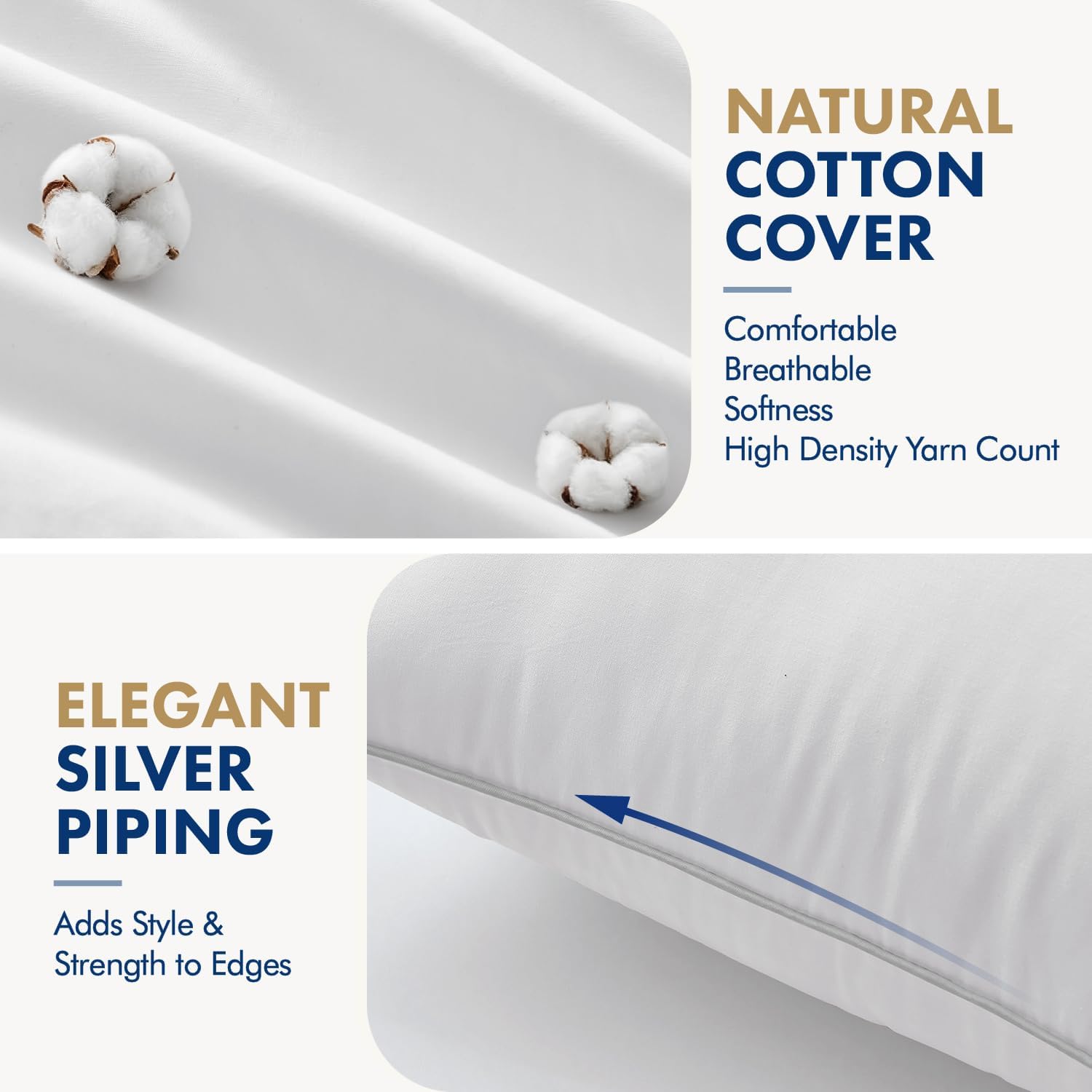 MIULEE 26x26 Inch Euro Pillow Inserts Pack of 4 with 100% Textured Woven Fabric Cover