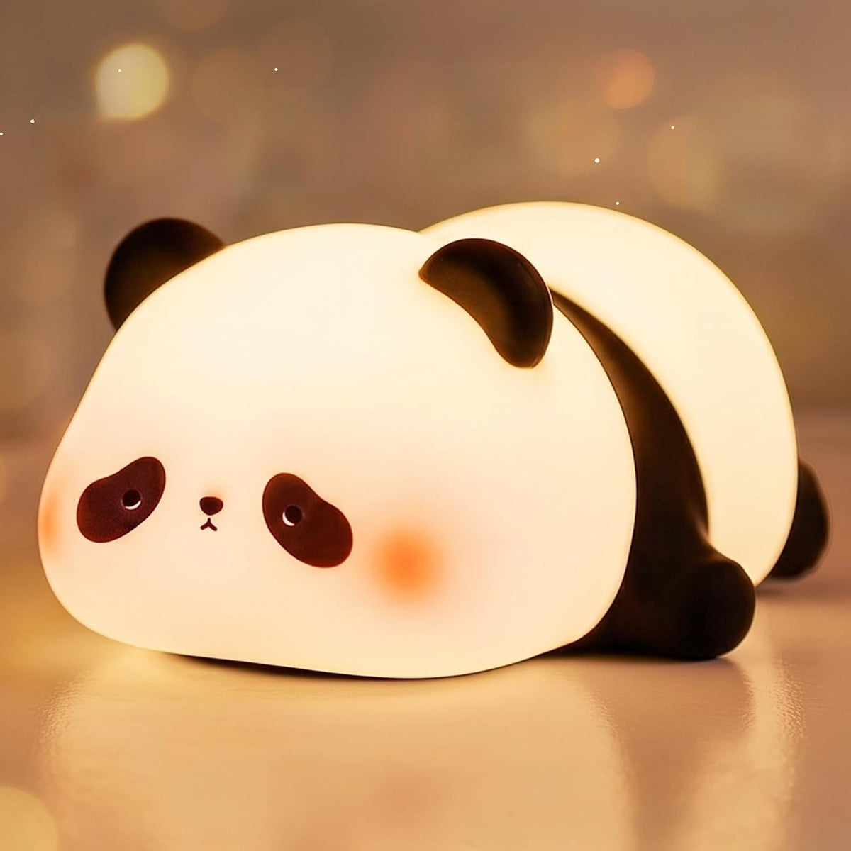 BrizLabs Cute Panda Night Light for Kids, Rechargeable Nursery Nightlight