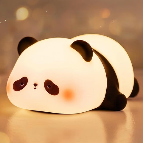 BrizLabs Cute Panda Night Light for Kids, Rechargeable Nursery Nightlight