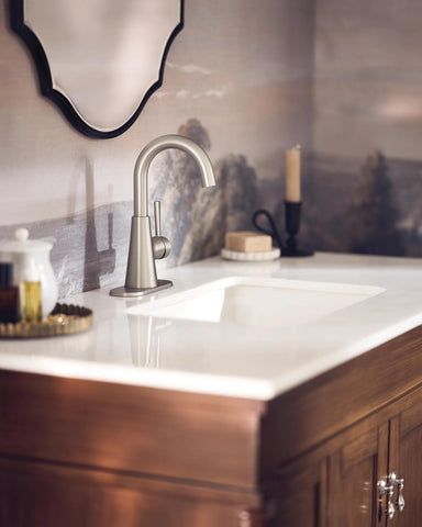 Moen 84021SRN Ronan 1-Handle Bathroom Faucet, Brushed Nickel