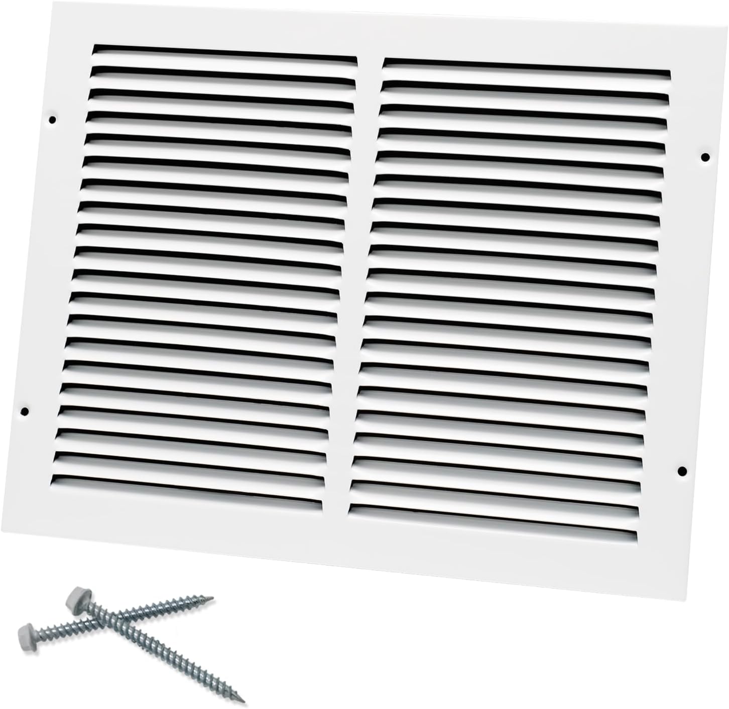 Howeall 14"W x 10"H [Duct Opening Size] Steel Return Air Grille, Air Return Vent Cover for Ceiling and Sidewall - HVAC Air Vent Covers - [Outer Dimensions: 15.75"W x 11.75"H]