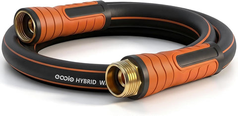 Garden Hose 3ft x 5/8", Heavy Duty Water Hose, Flexible and Durable, Kink Resistant Lightweight Hybrid Hose, Leakproof Yard Hose with Male to Female Fittings