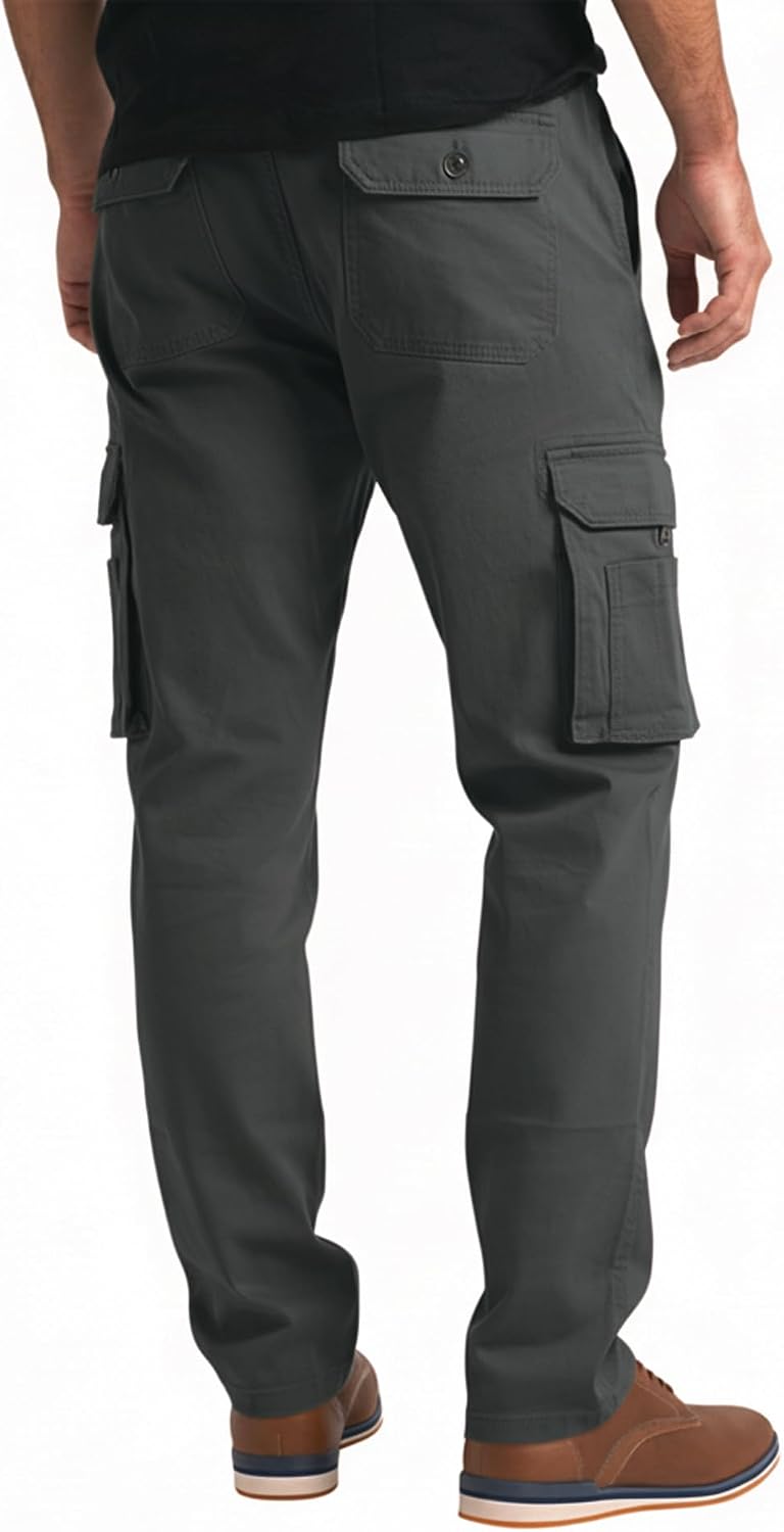 Alamo Casual Cargo Pants for Men, Regular Fit Cargo Work Pants for Men