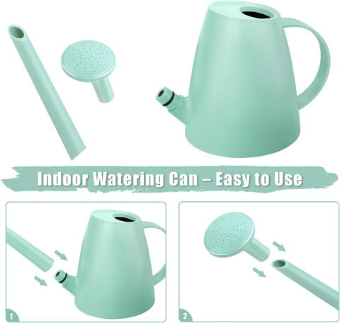 1.8L Watering Can, Small Watering Can for Indoor Plants with Long Spout