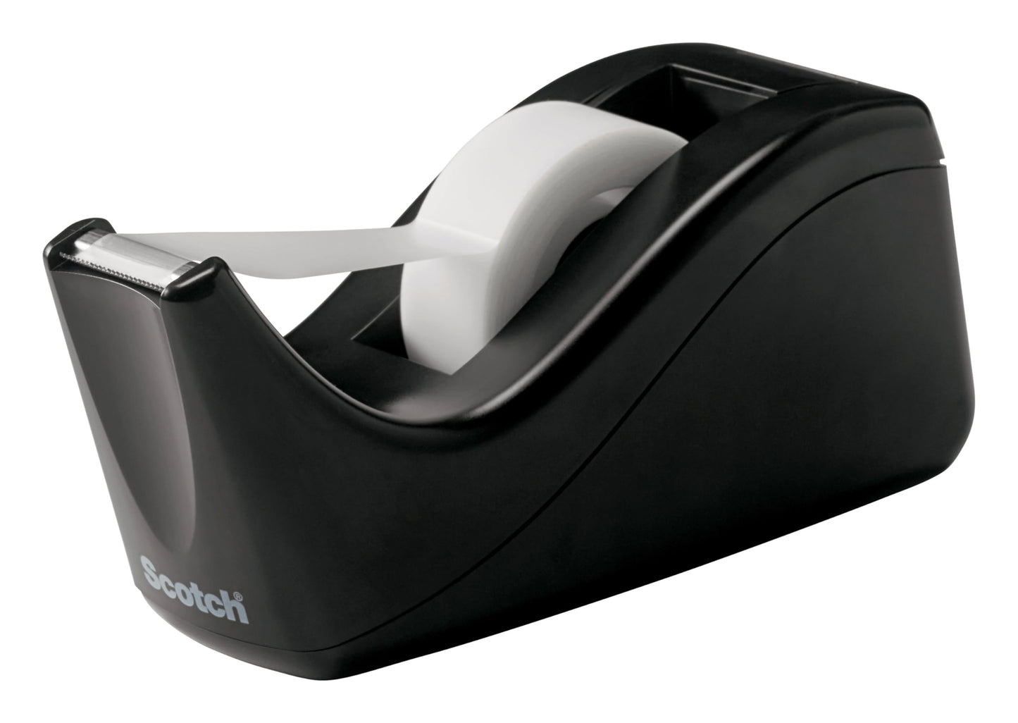 Scotch Desktop Tape Dispenser, Black Two-Tone, 1 Dispenser/Pack (C60-BK)