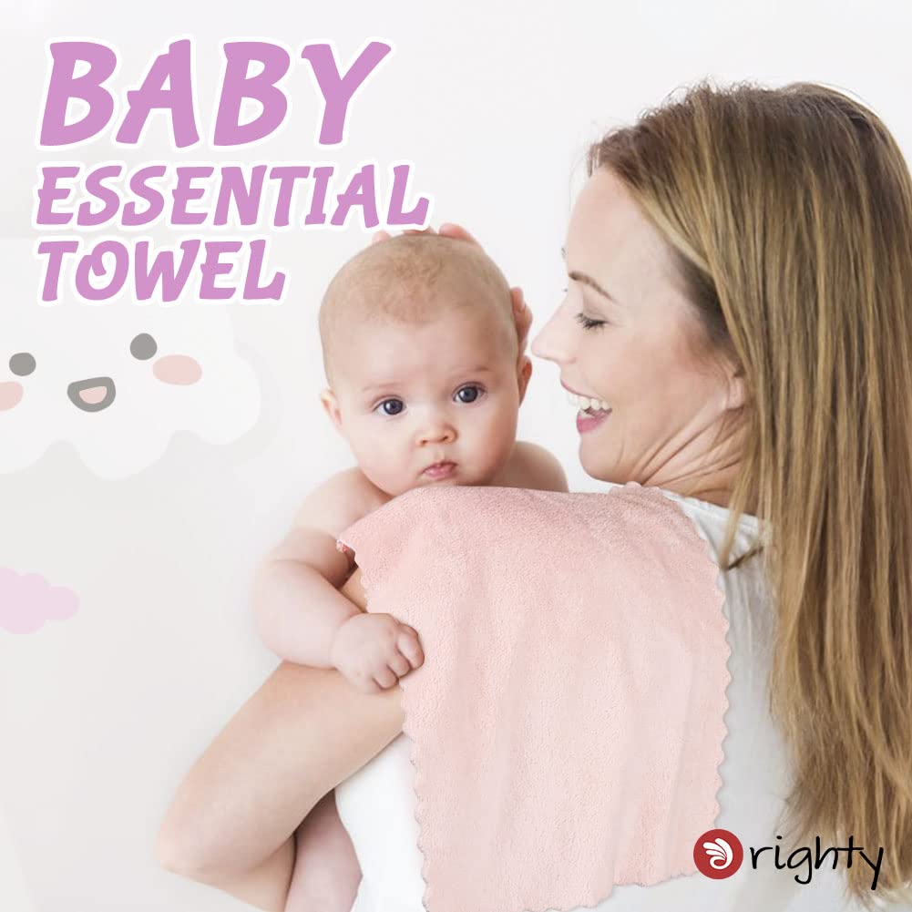 Orighty Baby Burp Cloths, 8 Pack Burping Cloths for Babies, 20 x 10 Inch