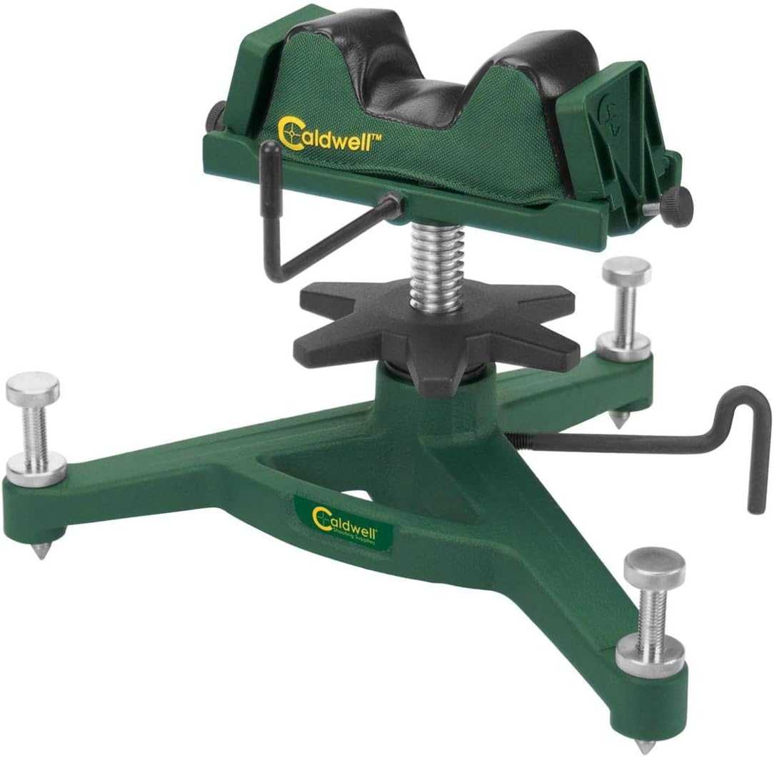 Caldwell Rock DLX Benchtop Shooting Rest, Front Bag, 3-Point Frame