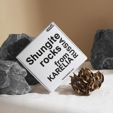 Keled Rocks Four Elements - Shungite Necklace - Infused with Earth Energy - Raise Vitality up Daily - Ward Off unwelcome influences from Afar