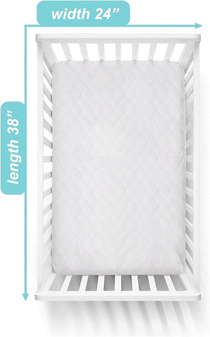 American Baby Company Waterproof Fitted Mini Crib Mattress Protector 38x24
