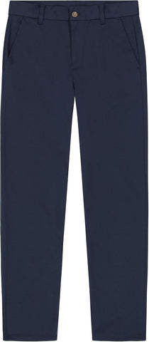 Nautica Boys School Uniform Twill Khaki Pants, Flat Front & Elasticized Waistband, Zipper Closure With Faux Button