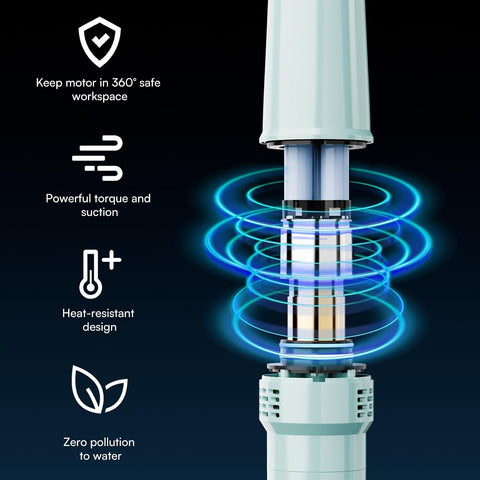PoolMr Cordless Handheld Pool Vacuum, Rechargeable Pool Cleaner with 18.5 Gal/Min Suction, 60 Min Runtime, Dual-Phase Cleaning System, Ideal for Above Ground Pools, Spas, Hot Tubs, Steel