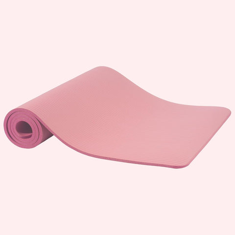 Fitvids Yoga Mat, 1/2-Inch Extra Thick High Density Exercise Mat, Anti-Tear Exercise Yoga Mat with Carrying Strap, Suitable for Various Yoga Exercises