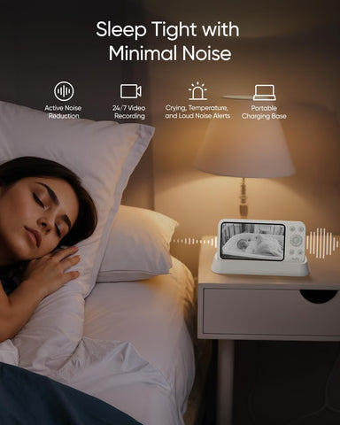 eufy Baby Monitor E21, 4K UHD Camera, 5" 720p Screen, No Wi-Fi