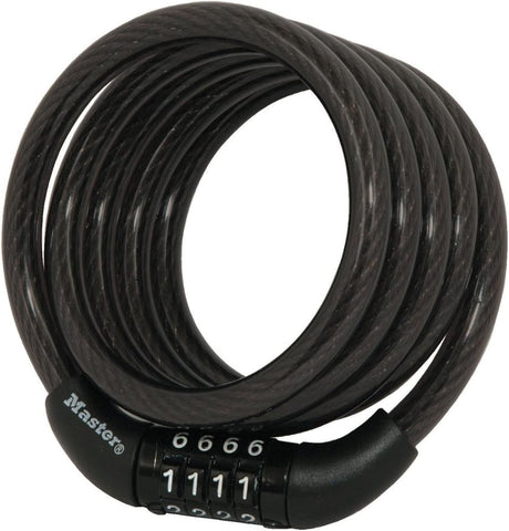 Master Lock Combination Cable Bike Lock 4-Foot Long Bicycle Lock, 8143D