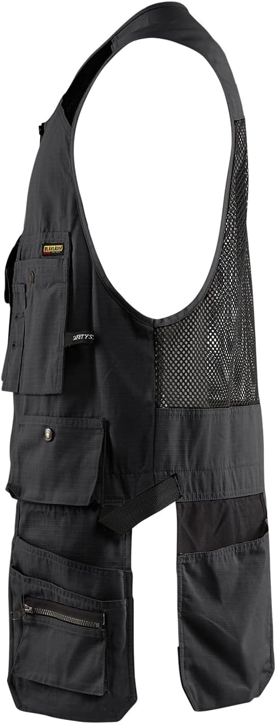 Blaklader Men's Ripstop Kangaroo Mesh Work Vest with Utility Pockets