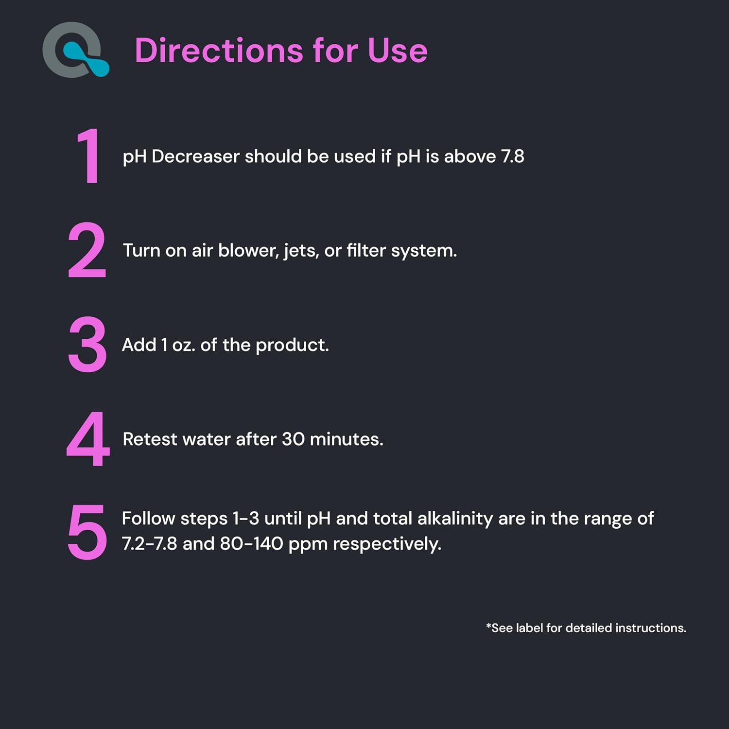 AquaDoc Spa pH Decreaser - Sodium Bisulfate pH Down for Hot Tubs, 32 oz