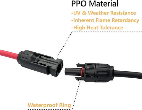 Solar Parallel Connector Y Splitter 1Y3 10 AWG Solar Cable Connector